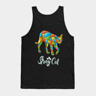 Stray Cat Colorful Tank Top